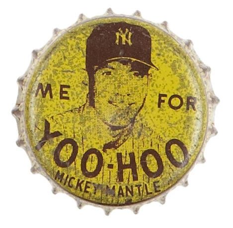 1959 Yoo Hoo Bottle Caps Mantle Yellow
